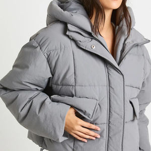 Proveedor Mayorista de Chaquetas de Moda para Mujer, Abrigo de Invierno Ligero y Cálido / Precio de Fábrica, Chaqueta Bomber Personalizada para Mujer, Ropa Urbana OEM - Product Image 2