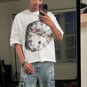 <b>Men's</b> 100% Cotton Loose Fit T-<b>Shirt</b> Breathable Organic Custom <b>Silk</b> Screen Embroidered O-Neck Design Box Fit T <b>Shirt</b> <b>for</b> <b>Men</b> - Product Image 2