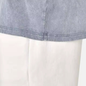 Camiseta de Hombre de Alta Calidad, Estilo Oversize, Lavado Ácido, Estilo Urbano Hip Hop, con Logotipo Personalizado - Product Image 6