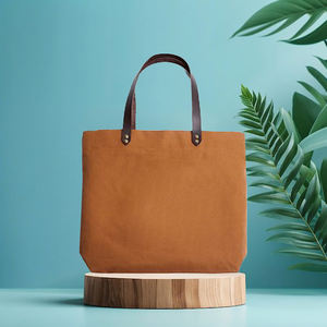 Sac de voyage de style Ins unisexe à fermeture à glissière porté à la main avec double poignée logo motif cuir polyester doublure plumes sac à main - Product Image 6