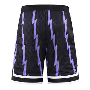 Shorts de basket-ball pour hommes fabriqués au Pakistan, design personnalisé, respirant, séchage rapide, grande taille, 100% polyester, service OEM, teinture unie personnalisée - Product Image 2