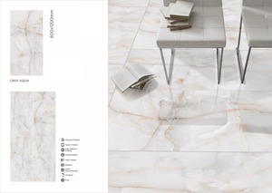 Premium Crema Marfil 60x120cm Baldosas de pared de porcelana pulida brillante - Product Image 4