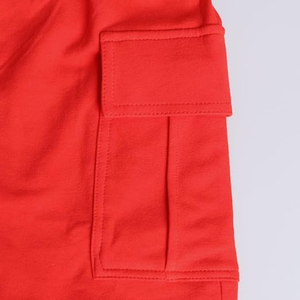 Short de survêtement confortable taille haute pour femme Logo personnalisé athlétique course salon Fitness cordon éponge coton entraînement - Product Image 2