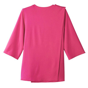 เสื้อปักลายสำหรับผู้หญิงใส่ในบ้านเสื้อคอกลมเปิดหลังได้อย่างง่ายดายเสื้อบำบัดการฟอกเลือดจากคีโม - Product Image 6