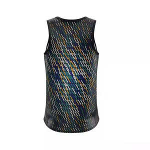 Best Selling Custom-Made Breathable Lightweight Rowing Suit Quick Dry Sleeveless Printed Polyester Unisex Adult <b>Singlet</b> Style - Product Image 6