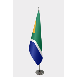 Drapeau personnalisé en nylon 3x5 pieds avec impression numérique, drapeau officiel de la République d'Afrique du Sud pour intérieur, mât en aluminium, logo personnalisé - Product Image 1