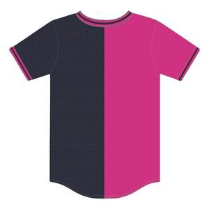 Anno di fondazione 2020 maglia da Baseball 100 maglia da Baseball con scollo a V in maglia poliestere con scollo a V bicolore - Product Image 3