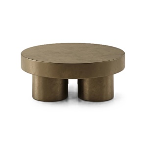 Más vendidos, diseño elegante, acabado de latón, mesa auxiliar, mesa de centro, muebles decorativos, tamaño personalizado, forma, Color - Product Image 1