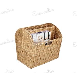 Revistero de ratán hecho a mano al por mayor, estante de mimbre para periódicos, soporte de libros para el hogar, oficina, Hotel, decoración del hogar - Product Image 4