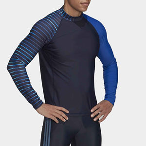 Diseño personalizado 2025 Impreso Rash Guard Mejor calidad Ropa de protección de manga larga para hombres Plain Rush Guard Servicio OEM - Product Image 2