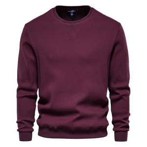 Sudadera de Manga Larga con Cuello Redondo para Hombre, Diseño Moderno, Color Sólido, Temporada de Otoño, Nuevo Servicio OEM, Venta al Por Mayor - Product Image 6