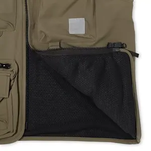 Chaleco de plumón de algodón transpirable OEM para hombre, chaleco de burbuja acolchada de gran tamaño con logotipo personalizado, estilo de chaqueta informal cálido para invierno y otoño - Product Image 5