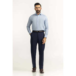 เสื้อเชิ้ตผู้ชายลำลองทรงโมเดิร์นเข้ารูปผ้าป๊อปลิน 100% คอตตอน ผ้ากันยับ รุ่น FS-TXT25-319 สำหรับฤดูใบไม้ผลิ - Product Image 6