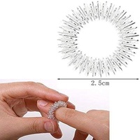 Mini anneau de massage des doigts par acupression Sujok avec mécanisme à ressort favorisant la circulation sanguine, contrôle manuel filaire