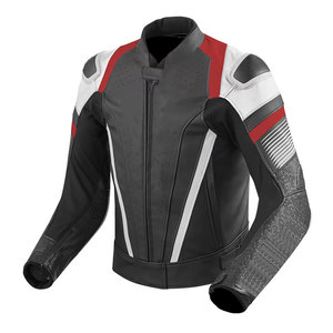 เสื้อแจ็คเก็ตขี่มอเตอร์ไซค์ หนังวัว กันลม ป้องกัน สำหรับขี่ในฤดูหนาว คุณภาพสูง - Product Image 1