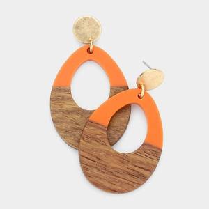 Boucles d'oreilles pendantes en résine faites à la main pour un style décontracté et ethnique, boucles d'oreilles en résine élégantes par CRAFT ZONE EXPORT - Product Image 1