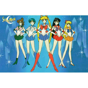 Carte postale Sailor Moon au design moderne pour décoration murale - Product Image 1