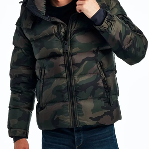 New Design Stylish <b>Camo</b> Puffer Men's <b>Jackets</b> Custom logo Full Sleeve Customized Bubble <b>Jacket</b> Streetwear Winter Collection - Product Image 3