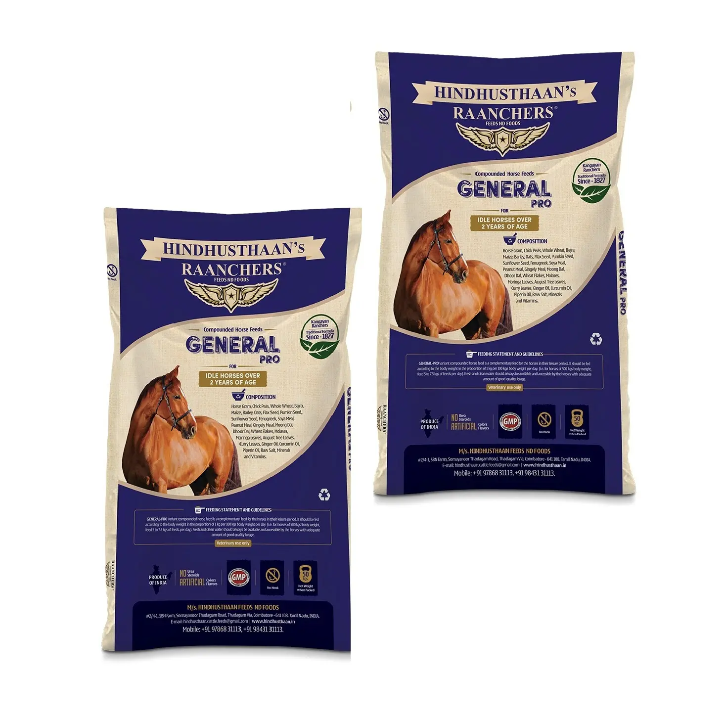 Compounded Complete Nutrition Horse Feed Variant General Pro for Horse's Well-Being and Vitality at Best Prices