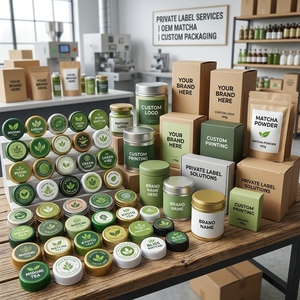 Tapa de Botella de Té Verde Matcha Orgánico Premium de 2g - Matcha Portátil de Grado Ceremonial Twist & Go - OEM Personalizable - Product Image 6