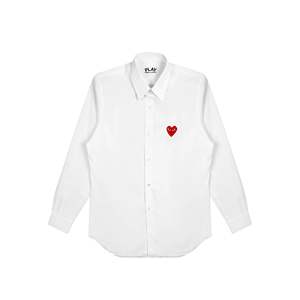  Camisa Blanca a Rayas Informal para Hombre, 100% Algodón Popelina, Talla XL - Product Image 1