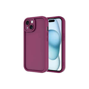 Étui en silicone premium à motif ananas Damson pour iPhone 14, 11 Pro, 8 Plus et 7 Plus, offre une protection de l'appareil photo - Product Image 1