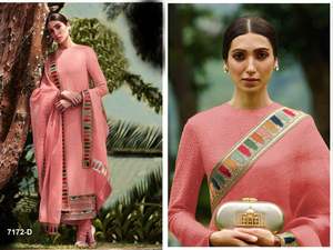 Vestido étnico indio pakistaní, trabajo de bordado pesado con secuencias, Faux Georgette Salwar Kameez, bodas, mayorista directo de Surat - Product Image 3