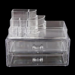 Acrylic Cosmetic <b>Makeup</b> Organizer Storage <b>Box</b> - White - Product Image 1