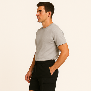 Shorts cargo en toile de coton personnalisés durables, conception utilitaire multi-poches | Streetwear et vêtements décontractés d'extérieur pour hommes | Fournisseur OEM - Product Image 6