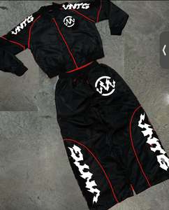 ชุดวอร์มมีซิปไนลอนสำหรับผู้ชายเสื้อกันลมพิมพ์โลโก้ได้ตามต้องการ OEM - Product Image 4