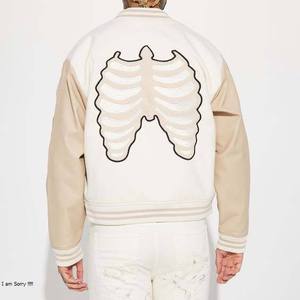 Chaqueta Universitaria de Béisbol Original, Chaquetas Varsity Letterman (48 Colores de Equipos), Lana y Cuero, Tallas XXS a 6XL, Chaqueta Varsity Unisex - Product Image 4