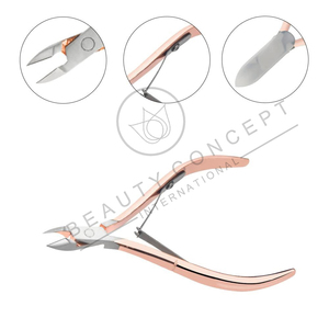 Rose Gold Good Selling Nail Clipper Best Supplier Make Your Own Latest Stainless Steel Cuticle Nail Nipper Sustainable Nail Tool - Product Image 5
