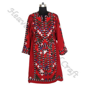 Real impreso bordado a mano Kutchi Balochi vestido Vintage bohemio de proveedor indio Vintage bordado hecho a mano bohemio - Product Image 5