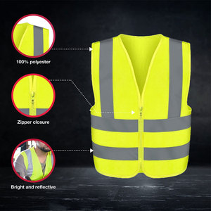 Professional Manufactures High Vis Safety Vest Breathable New Arrival Safety Vest Hot Sale Safety Vest - Product Image 4