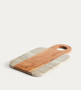 Tabla de Cortar de Lujo Creativa de Madera de Acacia y Mármol, Tabla de Picar Premium de Madera de Acacia y Mármol para Uso Diario - Product Image 1