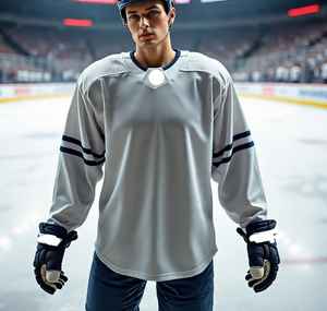 Logo personnalisé équipe professionnelle maillot de hockey sur glace attirail sergé broderie adulte polyester uniforme de hockey sur glace 2025 - Product Image 3