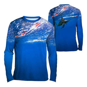 Chemises de pêche à impression personnalisée en gros pour adultes manches longues et couleurs unies meilleures impressions par sublimation pour vêtements de pêche - Product Image 6