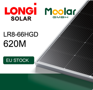 Paneles Solares LR8-66HGD Tipo N para Paneles Fotovoltaicos de 595-625M, 182 mm x 182 mm, 2382*1134*30 mm, Disponibles en la UE - Product Image 1