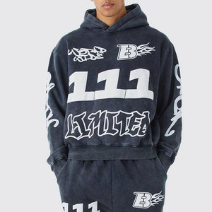 100% coton tissu fait hommes bouffant imprimé survêtement/prix raisonnables manches longues hommes bouffant imprimé survêtement - Product Image 3