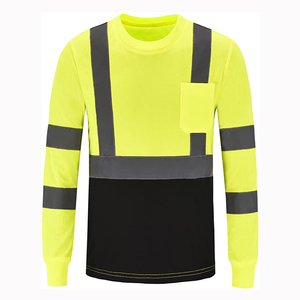 Bande réfléchissante à manches longues pour hommes haute visibilité imperméable à l'eau Logo personnalisé vêtements de travail de sécurité chemises d'hiver - Product Image 4