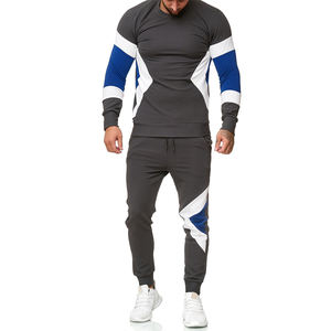 Ensemble de survêtement décontracté d'hiver pour homme, sweat-shirt à manches longues et pantalon de jogging, léger, respirant, pour la salle de sport et le fitness - Product Image 1