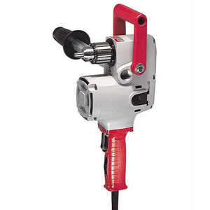 Taladro Inalámbrico de 1/2 Pulgada con Ángulo Recto, 300/1200 RPM, Velocidad Variable, Portabrocas sin Llave en Negro, Rojo y Plateado para Uso Industrial - Product Image 1