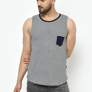 Excelente nueva llegada logotipo personalizado alta calidad moda hombres entrenamiento camiseta Fitness gimnasio cómodo hombres camiseta sin mangas - Product Image 3