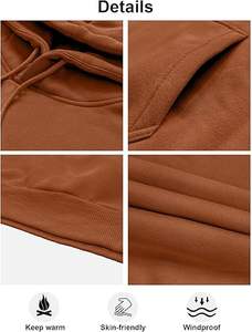 Sudadera con capucha Lisa perfecta para serigrafía Sudadera con capucha de algodón de tacto suave para un ajuste cómodo - Product Image 5