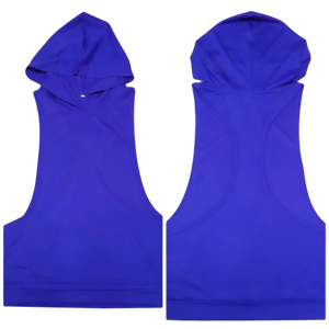 Débardeur de sport pour homme en coton mélangé, noir, décontracté, impression personnalisée, broderie, séchage rapide, respirant, service OEM - Product Image 4
