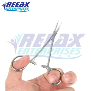 REEAX ENTERPRISES Pinces coudées en acier inoxydable de 12.5cm Instruments chirurgicaux de haute qualité pour usage hospitalier - Product Image 3