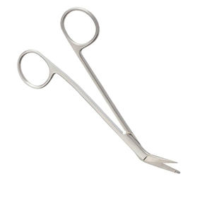14.5 cm Angled Brain Scissors Stainless Steel <b>Surgical</b> <b>Instruments</b> for Thoracic and Vascular Surgery - Product Image 1