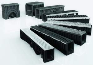 Technodrain, canal de drainage italien innovant NEO 100 HDPE, système de fixation de grille galvanisée A15, moderne, industriel, extérieur - Product Image 2