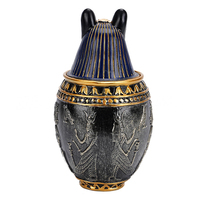 Urne commémorative écologique en résine sur le thème de la mythologie égyptienne ancienne, statue des dieux du chat, pot funéraire pour animaux de compagnie, cercueil pour chien