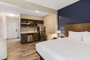 Mainstay Suites Choice Hotel Scandinavische stijl bedframe tafels bank stoel <span class=keywords><strong>bed</strong></span> queensize commerciële hotel meubelsets - Product Image 2